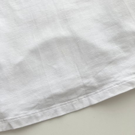 ARMANI white × gold logo T-shirt