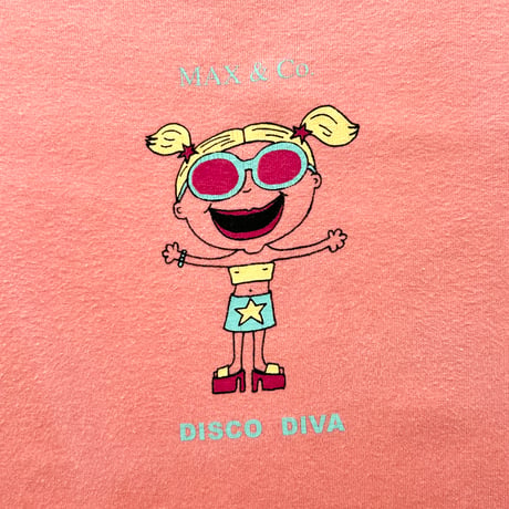 salmon pink printed T-shirts