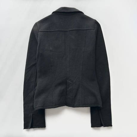 black lame sweat jacket