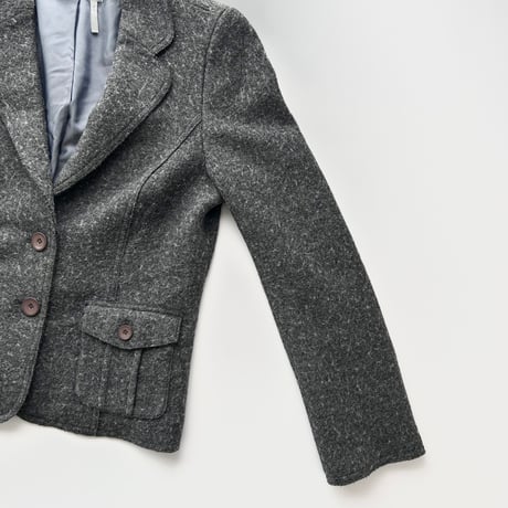 dark gray tailored jacket