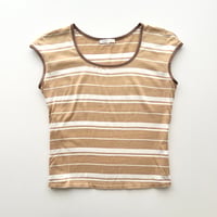 brown striped T-shirts