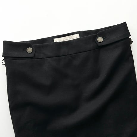 STELLA McCARTNEY black side zip skirt