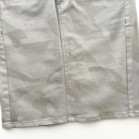 light gray camouflage tight skirt