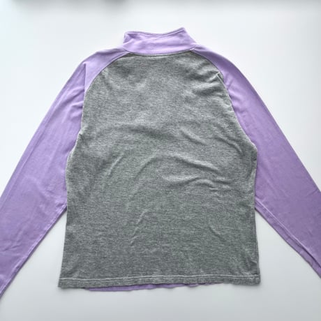 courreges gray × purple zip tops