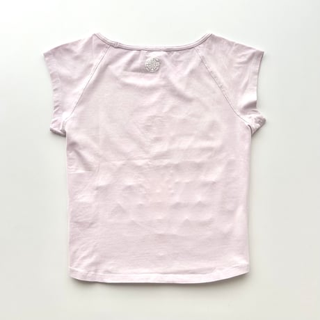 ARMANI pink×white printed T-shirts