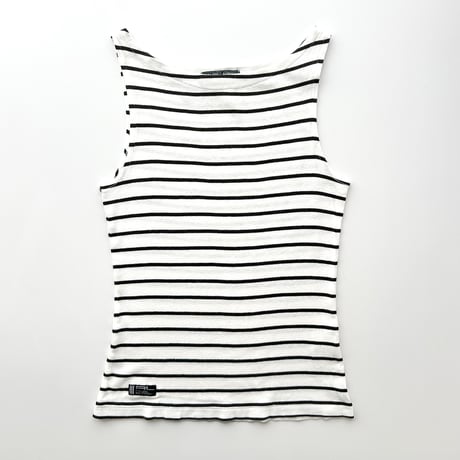Ralph Lauren white×black striped tank top