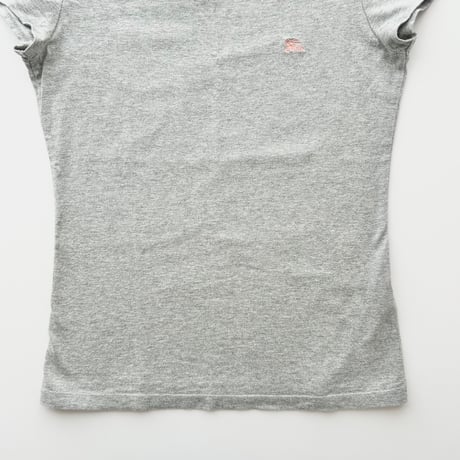 Burberry gray plaid patch T-shirts