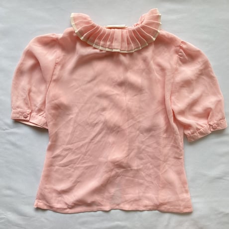 see-through pink designed shirt