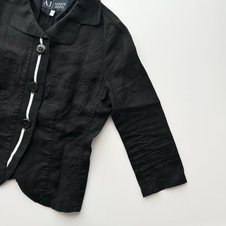 ARMANI black linen jacket