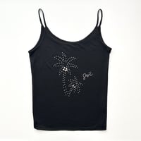 black rhinestone tree camisole