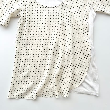 STELLA McCARTNEY silk dot layered tunic