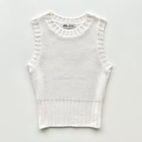 white knit vest