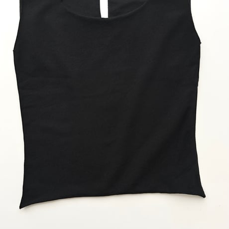 made in Italy / black cutting tank top