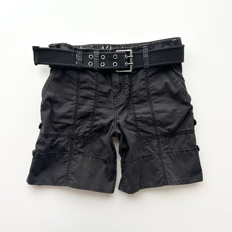 Calvin Klein black belt cargo short pants