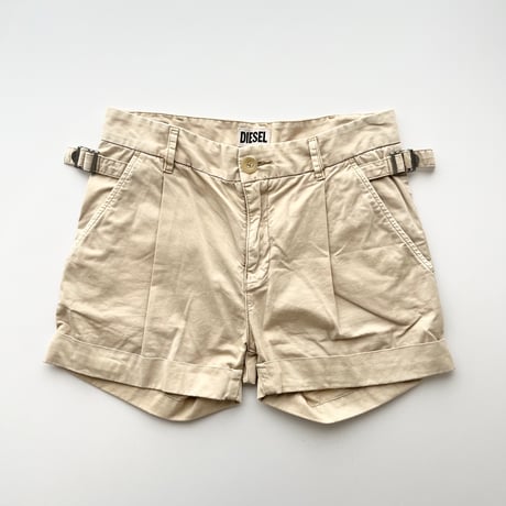 DIESEL beige side designed short pants