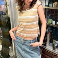 brown striped T-shirts
