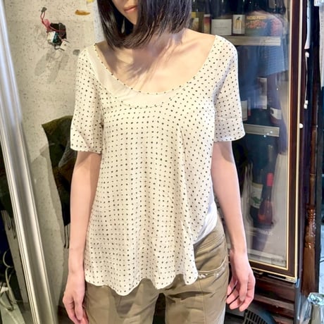 STELLA McCARTNEY silk dot layered tunic