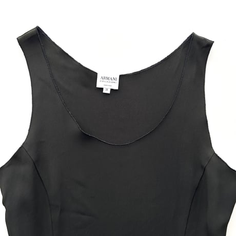 ARMANI black shape tank top