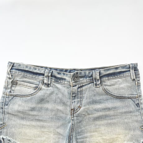 ARMANI leopard denim short pants