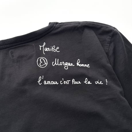 MORGAN black photo printed T-shirts