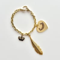 JUICY COUTURE logo motif chain bracelet