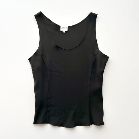 ARMANI black shape tank top