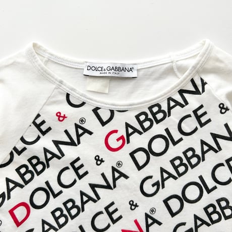 D&G white logo printed T-shirts