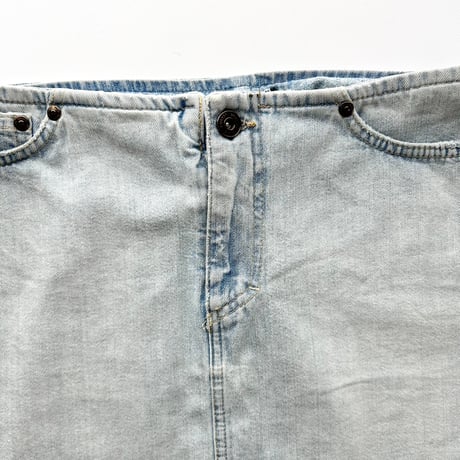 VERSACE light blue denim mini skirt