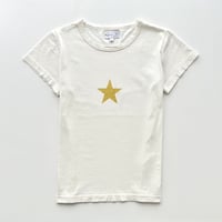 agnes b. yellow glitter star T-shirts