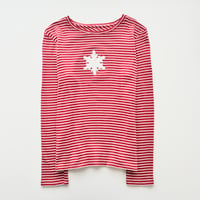 red striped sequins long sleeves