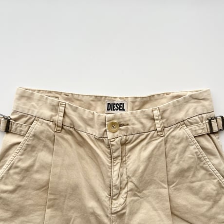 DIESEL beige side designed short pants