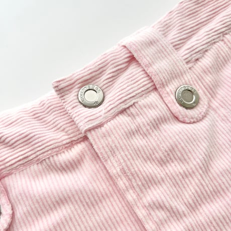 courreges pink corduroy pleats mini skirt