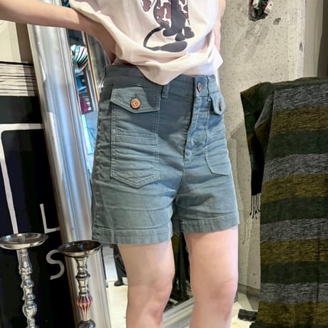 Chloe blue corduroy short pants