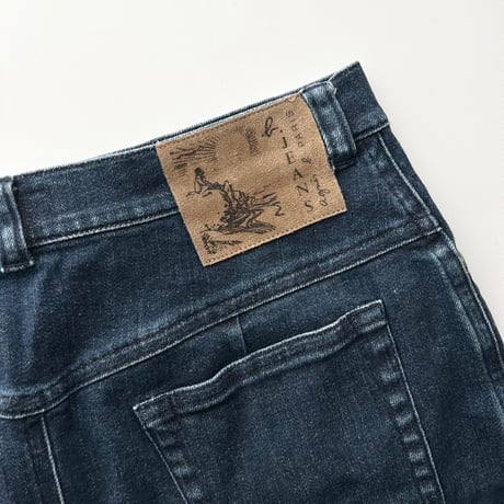 agnes b. blue denim skirt