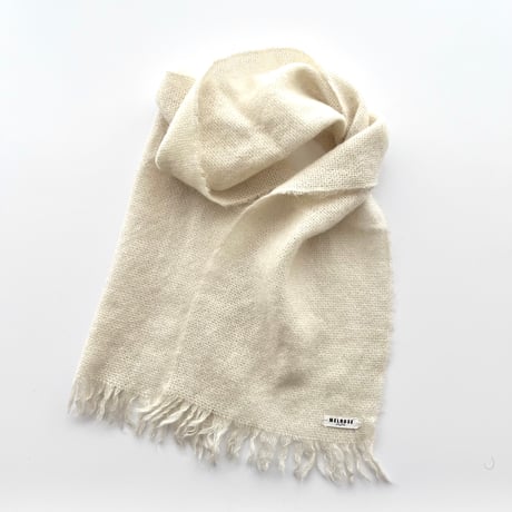 ivory knitted muffler