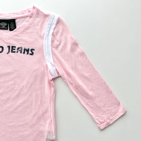 Ralph Lauren pink logo v neck tops
