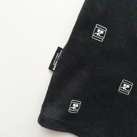 courreges black logo printed T-shirts