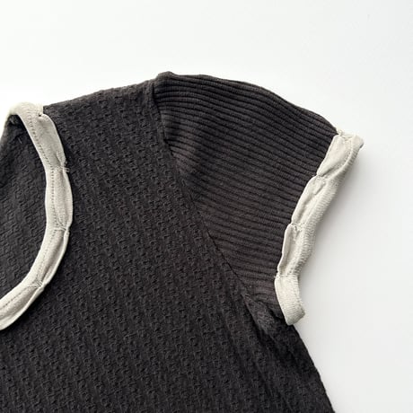 ARMANI gray piping designed T-shirts
