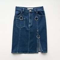Chloe blue denim designed skirt