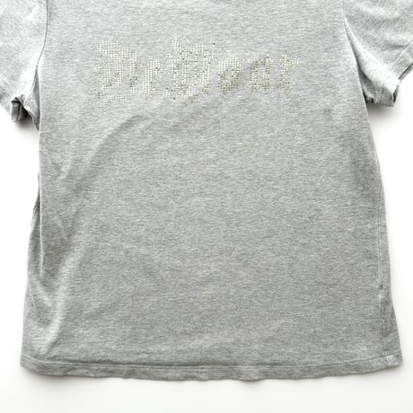 VERSACE gray gold printed T-shirts