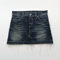 Levi's fringe denim mini skirt