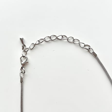 mat silver plate necklace
