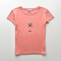 salmon pink printed T-shirts