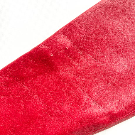 made in Italy / red×blue real leather blouson
