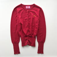 EVISU red logo cotton cardigan