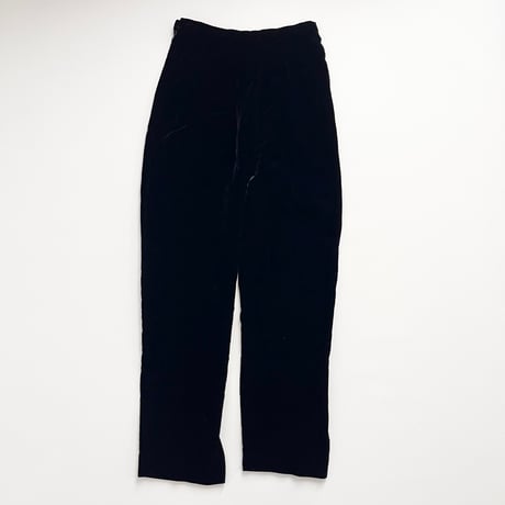 made in USA / black velour pants