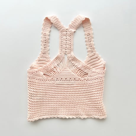 GUESS pink crochet sleeveless tops