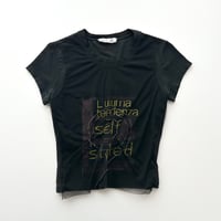 made in Italy / printed tulle T-shirts