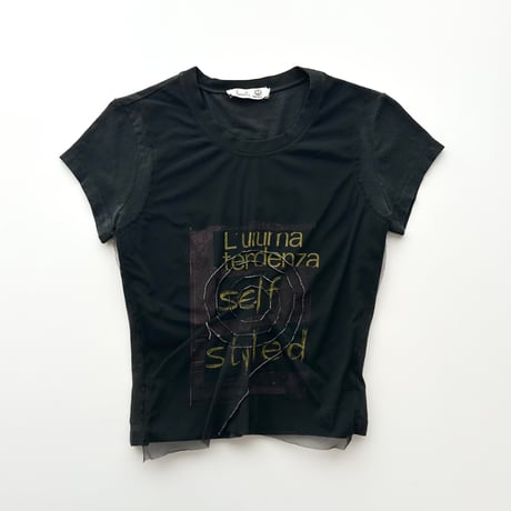 made in Italy / printed tulle T-shirts