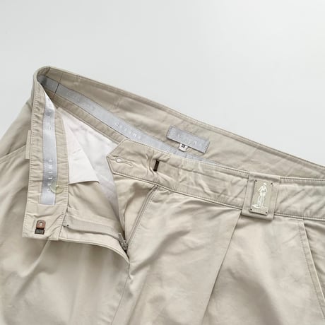 CELINE light beige side zip up skirt